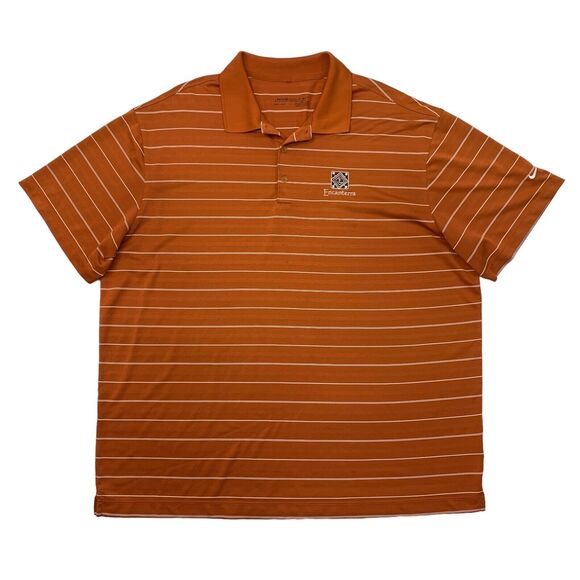 Nike Golf Shirt Mens XXL 2XL Spice Orange Performance Polo Encanterra Golf Club - Picture 1 of 12
